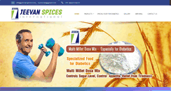 Desktop Screenshot of jeevanspices.com
