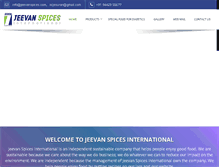 Tablet Screenshot of jeevanspices.com